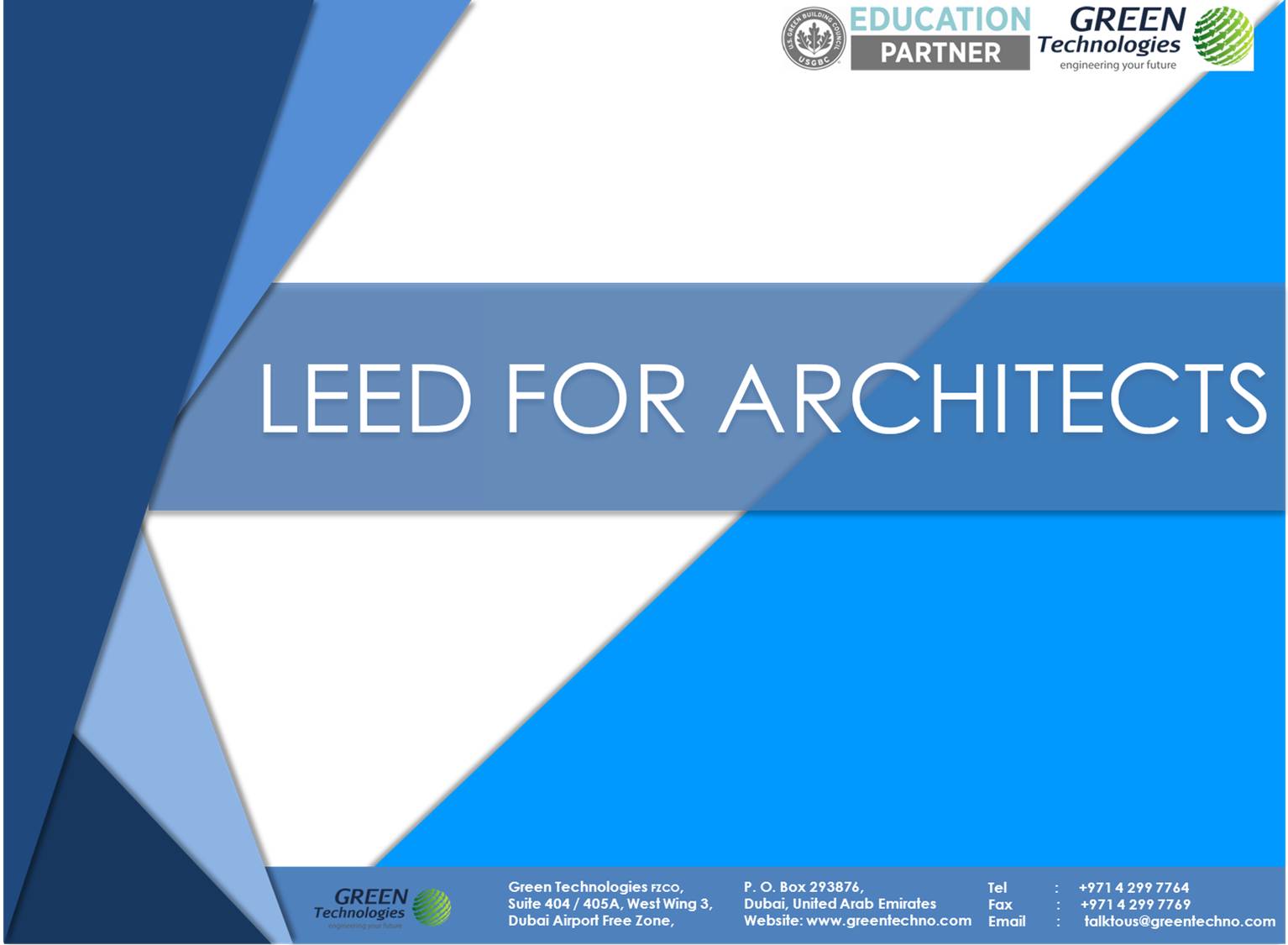 LEED for Architects Cover